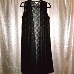 LuLaRoe BNWOT S Joy Vest - black lace 🖤